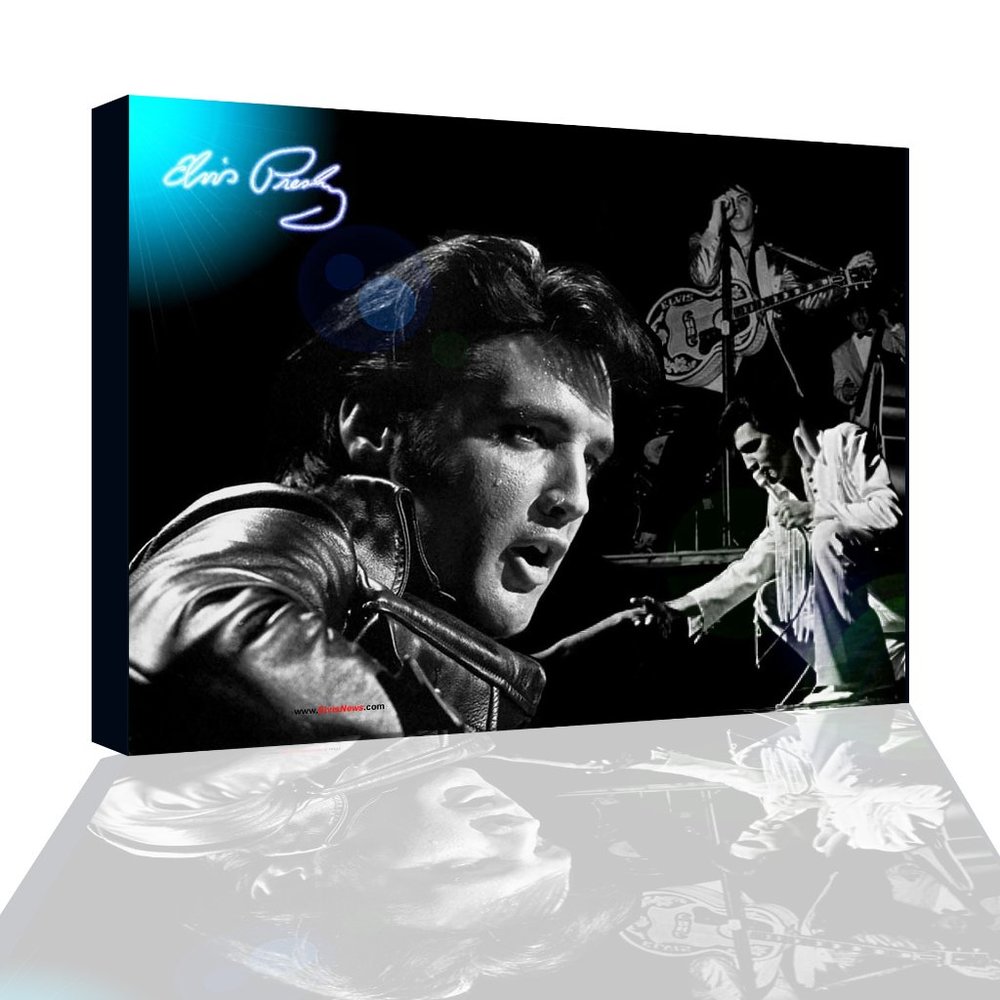 ELVIS PRESLEY-CANVAS PRINT WALL ART SIZE (12X14in)
